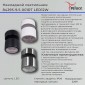 Спот Reluce 84295-9.5-001RT LED12W CR