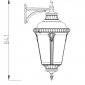 Настенный фонарь уличный Oasis Light 79752L Bl