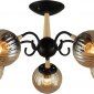Потолочная люстра Reluce 04886-0.3-05 BK+WOOD