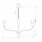 Подвесная люстра Eurosvet Rhyton 60167/6 никель