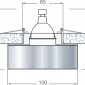 Точечный светильник Downlight DL135CH/White