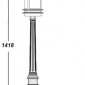 Наземный фонарь Oasis_Light TOKIO 68311 Bl opal