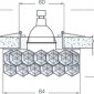 Точечный светильник Downlight DL061.79.1/6 crystal/red