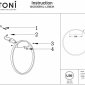 Настенный светильник Maytoni Rim MOD058WL-L35B3K