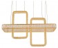 Подвесной светодиодный светильник Newport 8230 8232+2/S gold NEW М0066949