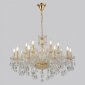 Подвесная люстра Crystal Lux MONICA SP10+5 GOLD