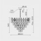 Подвесная люстра  ML.6228.800 GD