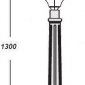 Наземный фонарь Oasis_Light ASTORIA 2M 91407M Bl овал