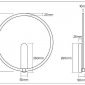 Настенный светильник ROUND DK5035-BK