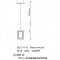 Подвесной светильник Theona LE7701/1L Black Chrome