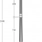 Наземный фонарь GLOBO S 88209SA/10 Bl