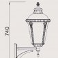 Настенный фонарь уличный Oasis Light 79751М Bl