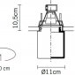 Точечный светильник Easy D14F4001