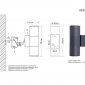 Настенный светильник уличный  09327-2,16