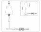 Интерьерная настольная лампа Ambrella light High Light LH75057