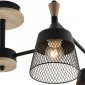 Потолочная люстра Reluce 01492-0.3-04 BK+WOOD