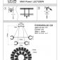 Подвесная люстра Moana LE3050/800-2K GD