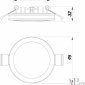 Точечный светильник Ingrid 3322.LD109R/12W/4K