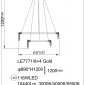 Подвесная люстра Natali LE7771/8+4 Gold