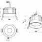 Точечный светильник Mars 112-12W-D80-4000K-24DG-BK