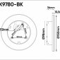 Уличный настенный светодиодный светильник Denkirs Alta DK9780-BK