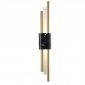 Настенный светодиодный светильник Crystal Lux CARTA AP6W LED BLACK/BRASS