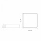 Накладной светильник Jazzway  PPB  Scandic-S 54w 4000K GR IP20 420*430*50