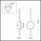 Настенный светодиодный светильник Odeon Light Stilo 4256/12WL