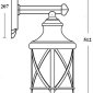 Настенный фонарь уличный Oasis_Light LUCERNA 84802 Gb