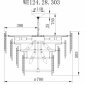 Подвесная люстра Wertmark Agati WE124.28.303