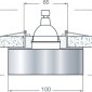 Точечный светильник Downlight DL131CH/White