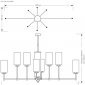 Потолочная люстра EMPOLI EMP-ZWL-8(Z)