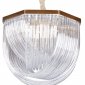 Подвесная люстра DeLight Collection Murano Glass A001-554 L9 brass/clear