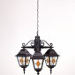 Уличный светильник подвесной Oasis Light QUADRO M lead GLASS 79970МlgY/3 Bl