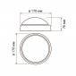 Настенно-потолочный светодиодный светильник Jazzway PBH-PC-RA 1024626A