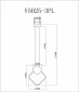 Подвесной светодиодный светильник Moderli Store V5025-3PL
