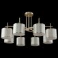 Потолочная люстра Crystal Lux Sergio PL8 Gold