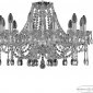 Подвесная люстра Bohemia Ivele Crystal 107 107/12/240 Ni
