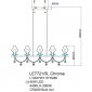 Подвесная люстра Therese LE7721/5L Chrome