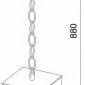 Уличный подвесной светодиодный светильник Elektrostandard Frame 1528 TECHNO LED a072091