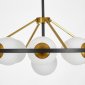 Подвесная люстра Lumina Deco Donzano LDP 8034-9 BK+WT