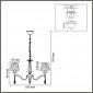 Подвесная люстра Lumion Magda 8316/6