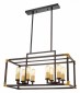 Подвесная люстра Lumina Deco Waldorf LDP 1140-8 BK+MD