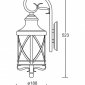 Настенный фонарь уличный Oasis Light 84802/18 Gb