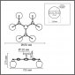 Потолочная люстра Landa 8249/6C