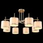 Потолочная люстра Crystal Lux Sergio PL8 Gold