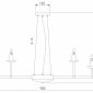 Подвесная люстра Eurosvet Cariso 60150/18 хром
