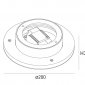 Настенный светильник ML ML-R200-BL-WW