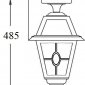 Потолочный светильник уличный Oasis Light FARO lead GLASS 91105A lgY Bl