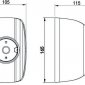 Настенный светильник Arca DL20122R6W1W IP44